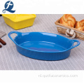 Bakpan keramisch ovenware met handvat